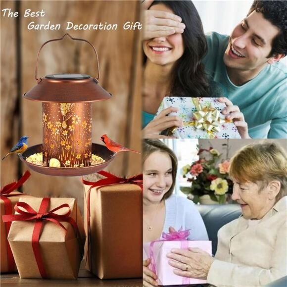 Bird Feeders for Outdoors Hummingbird Solar Lanterns Outdoor Waterproof Hanging - Picture 6 of 7